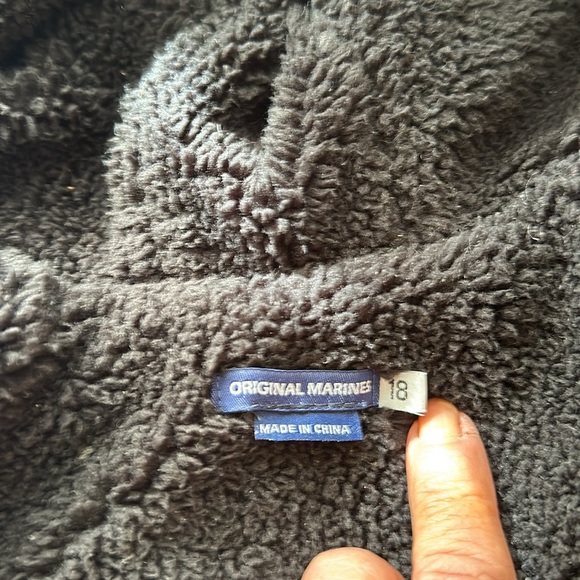 Original Marines 18 M fleece lined zip up jacket with hood - Picture 2 of 7